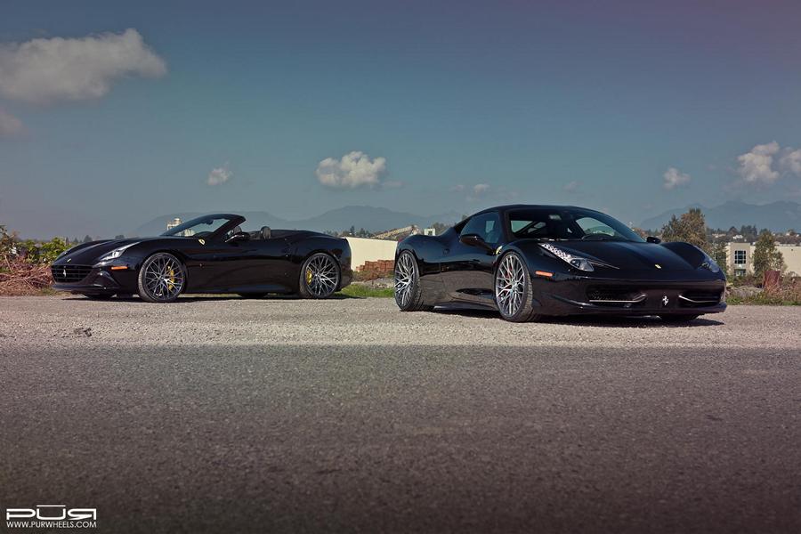 Chic couple! Ferrari California & 458 on PUR Wheels Alu's