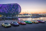 That's Dubai - super bright colors on the BMW i8 by Abu Dhabi Motors