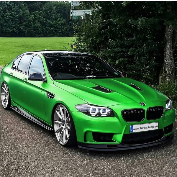Rendering: BMW M5 F10 verde opaco di tuningblog.eu