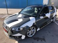 Audi A3 S3 Sportback met camouflagelook van BB