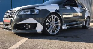 Audi A3 S3 Sportback Camouflage Folierung Tuning 9 310x165 Schwerz zu orten   Dazzle Folierung am BMW i8 Hybriden