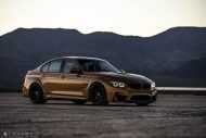 Sunburst Gold Metallic BMW M3 F80 HRE R101 Tuning 20 190x127 Seltener Sunburst Gold lackierter BMW M3 auf HRE Alu’s