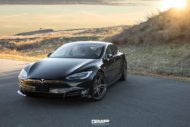 Tesla Model S van EVS Motors op Vossen HC-1 velgen