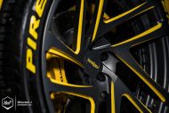 Rotiform SNA-T alloy wheels on the McLaren MP4-12C in yellow