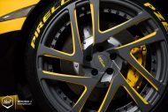 Rotiform SNA-T alloy wheels on the McLaren MP4-12C in yellow