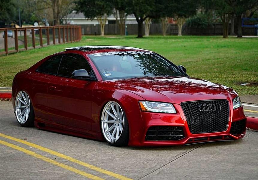 Pink Audi RS5 Coupe with A7 FL lights by tuningblog.eu