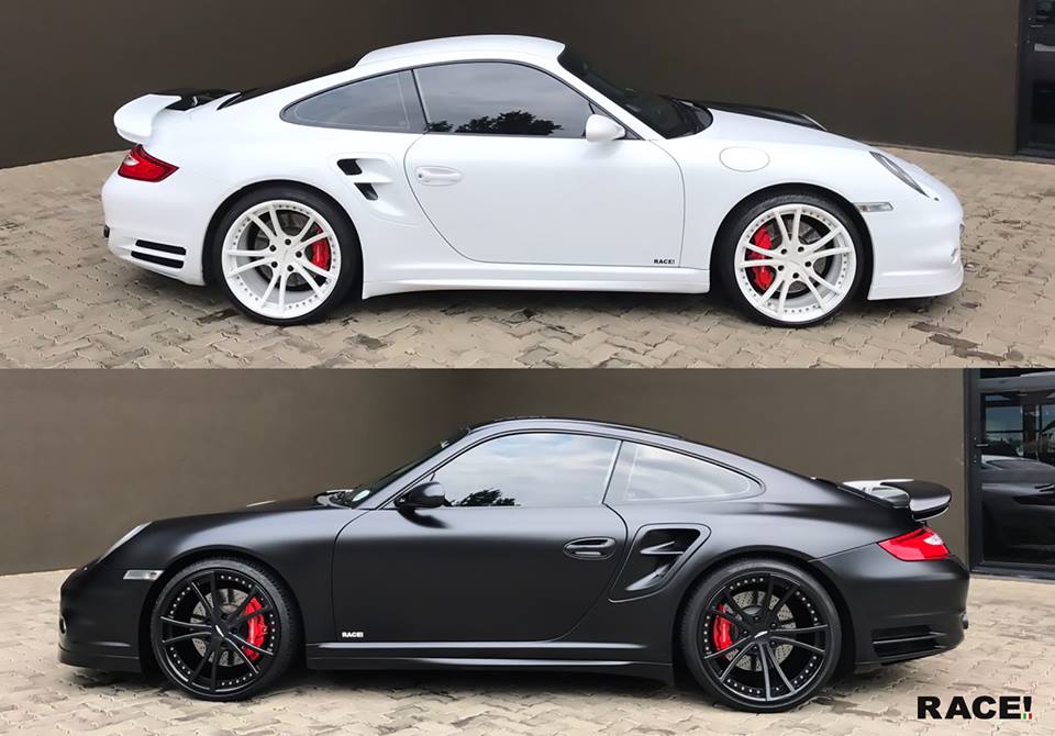 Schwarz &#038; Weiß &#8211; Verrückter Porsche 911 (997) Turbo