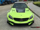 Widebody Mercedes C63 AMG W205 with FI sport exhaust
