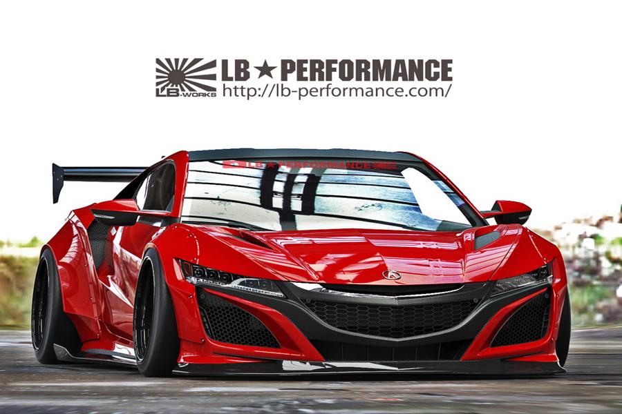 Aperçu: kit corps large Acura NSX avec Liberty Walk Performance