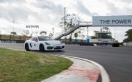 20 inch road Wheels SV1 rims on the Porsche Cayman GT4