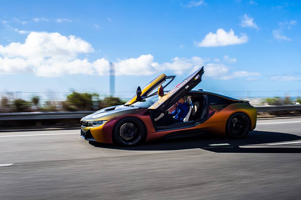Noticeable - Avery Rising Sun BMW i8 on Zito Wheels ZF03 Alu's
