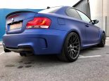 BMW 1M E82 Coupe chic bleu mat de BB films