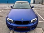 Szykowne BMW 1M E82 Coupe w matowym błękicie z filmów BB