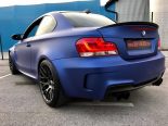BMW 1M E82 Coupe chic bleu mat de BB films