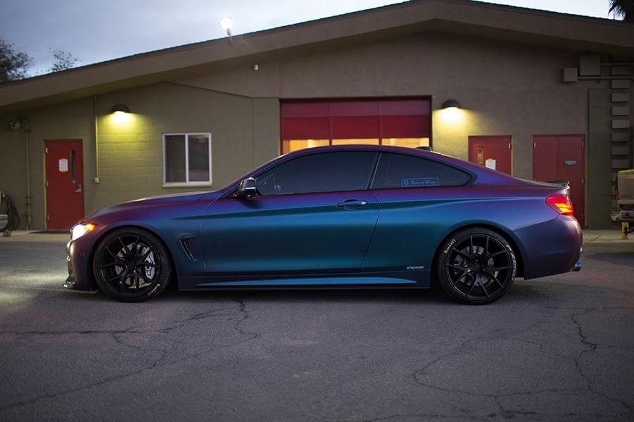 Changement de couleur de feuille & Zito ZS05 Alu sur la BMW 435i Coupe
