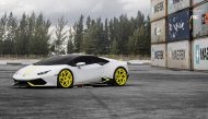 Yellow cast! Lamborghini Huracan on VM39 Alu's by MC Customs
