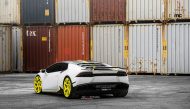 Gele tint! Lamborghini Huracan op VM39 Alu's van MC Customs