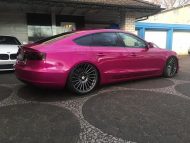 Crazy - ML Concept Audi A5 Sportback in Pink on 20 inch