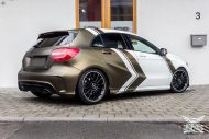 PWF Bond Gold accents on the Mercedes-Benz A-Class