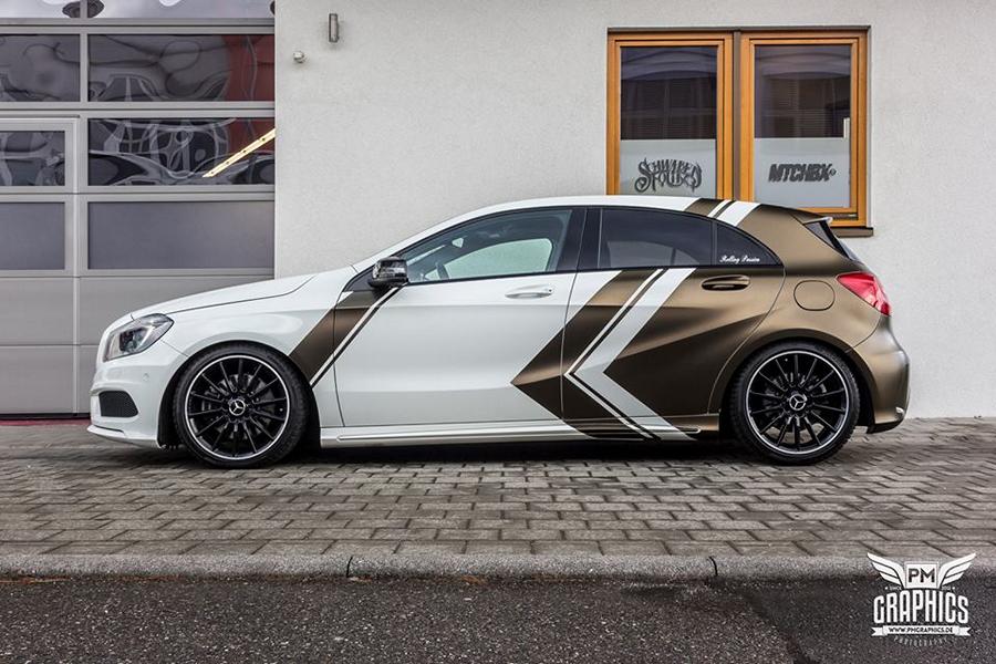 PWF Bond Gold accents on the Mercedes-Benz A-Class