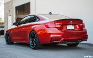 Sakhir Orange painted BMW M4 F82 coupe from tuner EAS
