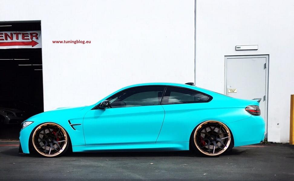 Avery new Satin Azure - BMW M4 F82 Rendering by tuningblog