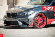 BMW M2 F87 Coupe HRE FF04 Akrapovic Tuning 6 190x127 Sportlich   BMW M2 F87 Coupe auf HRE FF04 Alu’s in Rot