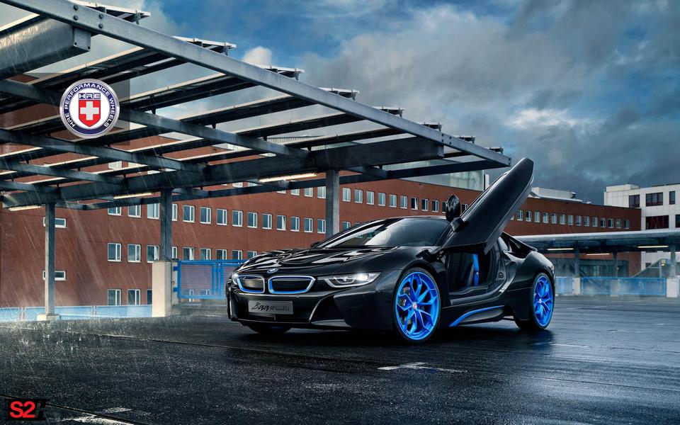  Notable: BMW i8 en llantas HRE S201H en Frozen iLectric Blue