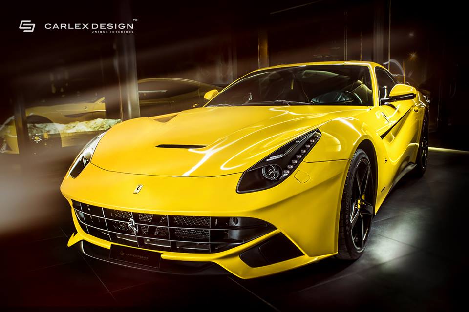 Het geel van het ei – nobele Carlex Design Ferrari F12 Berlinetta
