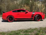 Readership: Ford Mustang GT in red with black accents