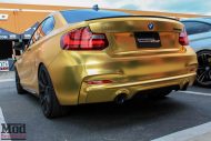 Unmistakable - matte gold foil BMW M235i by ModBargains