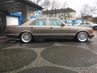Mercedes Benz S-Class W126 on 18 inch & with H & R springs