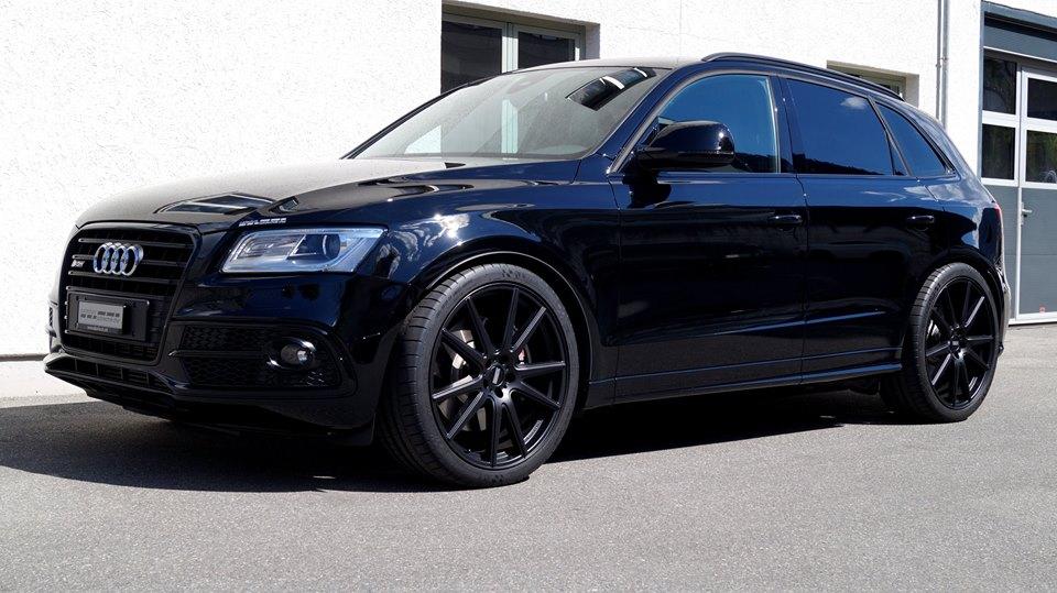 22 inches rear metal Alu's & KW springs on the cartech Audi SQ5