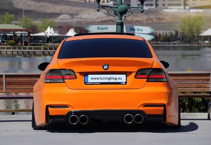 Widebody BMW E92 M3 Coupe naranja por tuningblog.eu