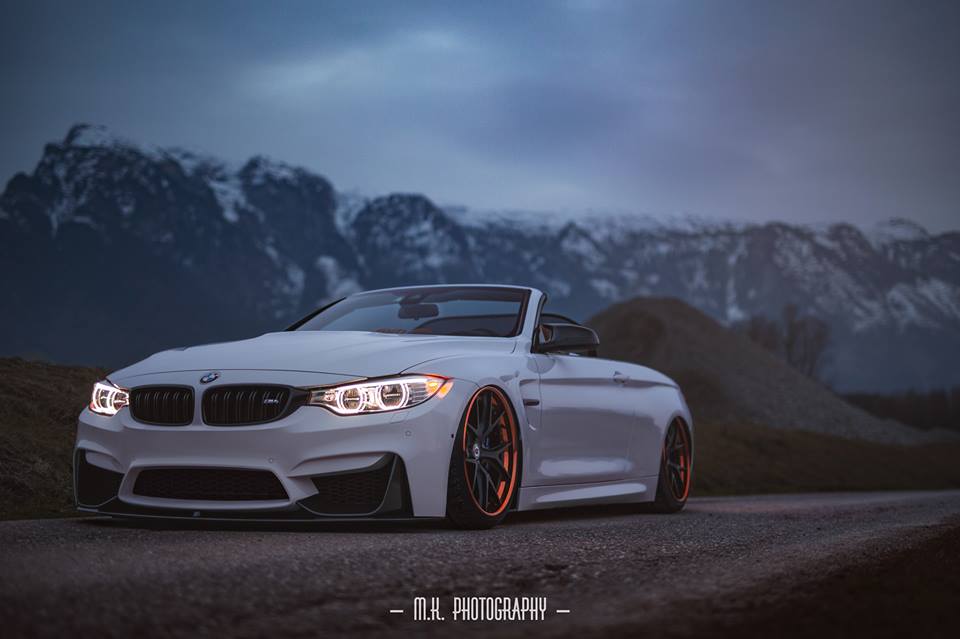 Mighty deep & powerfully cool - BMW M4 convertible on HRE Alu's