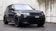 Schwarzer Range Rover Sport SVR auf ADV.1 Wheels by cartech
