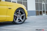 20 Zoll 6GR 5 Speichen Ford Mustang GT Tuning 6 155x103 20 Zoll 6GR 5 Speichen Felgen am gelben Ford Mustang GT