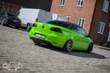 970RA Lawn Green on the VW EOS R32 with Scirocco front