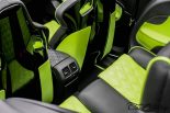 970RA Lawn Green sur le VW EOS R32 avec face avant Scirocco