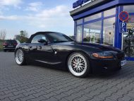 BMW Z4 E85 with KW chassis & 19 inch BBS LM rims