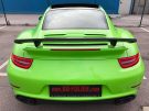 Verde neón claro en las diapositivas Porsche 991 Turbo S by BB