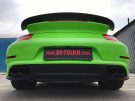 Light neon green on the Porsche 991 Turbo S by BB slides
