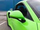 Couleurs vert néon sur les glissières Porsche 991 Turbo S by BB