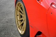 Llantas SV20 en pulgadas Matt 1 doradas en el Ferrari F430