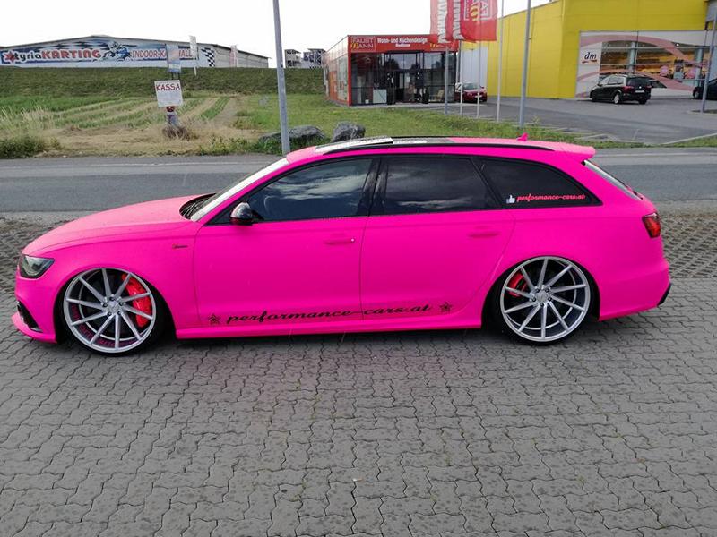 Niezwykle ostry - performance-cars.com Audi RS6 C7 w kolorze RÓŻOWYM