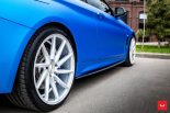 Matte Blue & Vossen CVT wheels on the BMW 4er F32 Coupe
