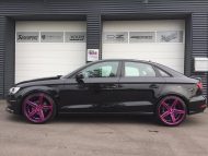 Pink Oxigin Wheels 18 sur la berline Audi A3 8V de TVW