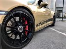 Porsche 911 1002 GT3 Metallic Platinum Gold Folierung Tuning 135x101