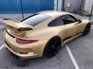 Porsche 911 997 GT3 Metallic Platinum Gold Folierung Tuning 135x101