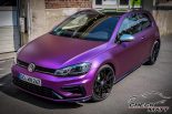 Top - VW Golf VII R Facelift en chrome mat violet par CMD